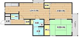 メゾンルミネ 2LDKの間取図画像