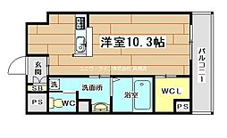 グランベージュ大手町 ワンルームの間取図画像