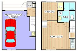 (仮称)高槻市氷室町ガレージハウス 1LDKの間取図画像