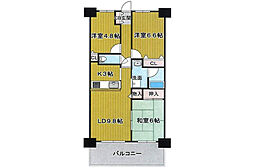 モンセーヌ和泉中央2番館 3LDKの間取り