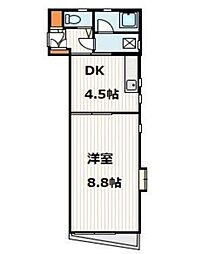 メゾン三池 2Kの間取図画像