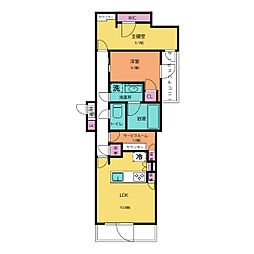 コンポジット渋谷初台 1階2SLDKの間取り