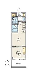 Alivis笹塚 1DKの間取図画像