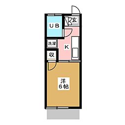 ハウスおおい 1Kの間取図画像