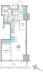 ルフォンプログレ北新宿 1LDKの間取図画像