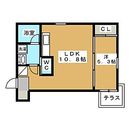 Leman.N 1階1LDKの間取り