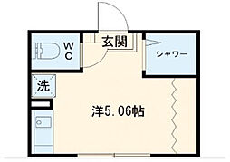 RE東高円寺 1階ワンルームの間取り
