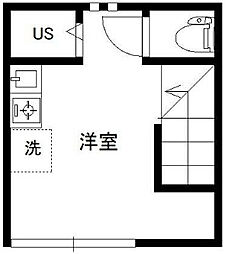ハウスVESTA ワンルームの間取図画像