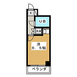 ライオンズマンション中野東 ワンルームの間取図画像