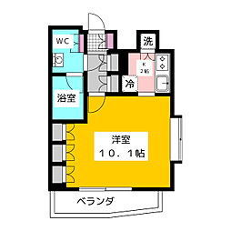 日神デュオステージ杉並井荻 1Kの間取図画像