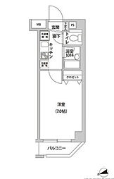 ラクラス荻窪 1Kの間取図画像