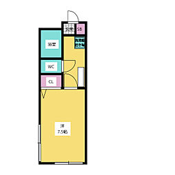 プチメゾンＳ 1階1Kの間取り