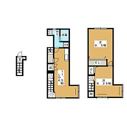 cities koenji 2階2LDKの間取り