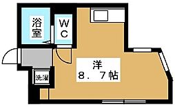 京 ワンルームの間取図画像
