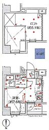 スパシエ新高円寺 ワンルームの間取図画像