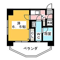HF上石神井レジデンス 1Kの間取図画像