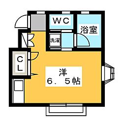 片山様2F 2階ワンルームの間取り