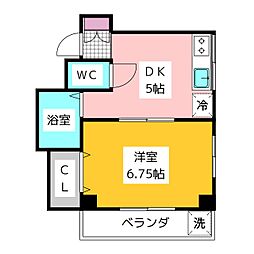 ドエル88 1DKの間取図画像