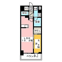 KDXレジデンス上石神井II 5階1LDKの間取り