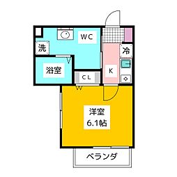 FERIO上井草 1階1Kの間取り