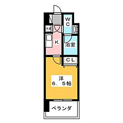 HF上石神井レジデンス 1Kの間取図画像