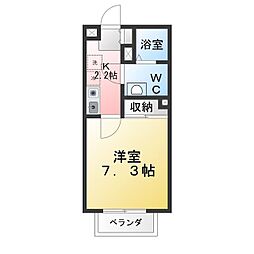 コーポ・エスポワール 1Kの間取図画像