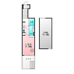 Ombrage 1SLDKの間取図画像