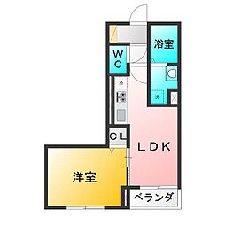 Lotus 1LDKの間取図画像