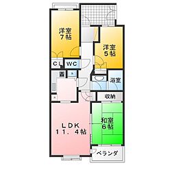 パーク・ハイム善福寺公園 3LDKの間取図画像