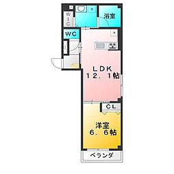 西東京市富士町4丁目マンション 1LDKの間取図画像