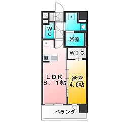 シーズンフラッツ杉並井草 1LDKの間取図画像