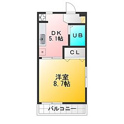 ウインコーポ関町南 1DKの間取図画像