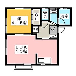 T.ハウス 1LDKの間取図画像