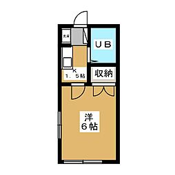 アトレ井の頭 1階1Kの間取り