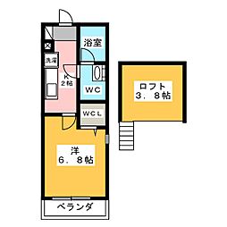 クレドメゾン吉祥寺 1Kの間取図画像