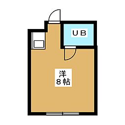 RK吉祥寺 ワンルームの間取図画像