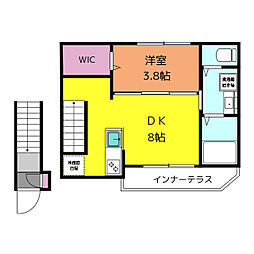 ルーナ久我山 1DKの間取図画像