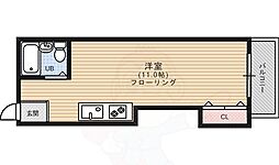 ルミエール蘭 1Kの間取図画像