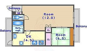 プレアデス  ｜ 京都府京都市上京区馬喰町（賃貸マンション1LDK・3階・47.00㎡） その2