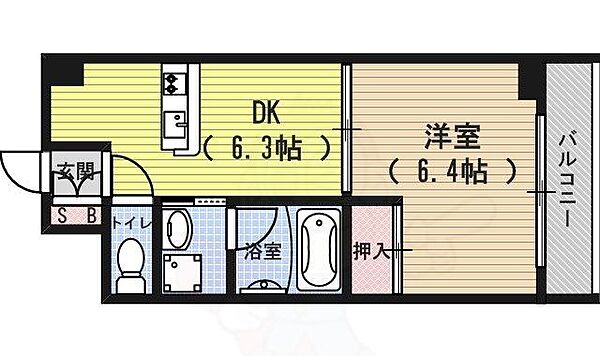 アンシャンテ 1107｜京都府京都市下京区西七条掛越町(賃貸マンション1DK・11階・29.62㎡)の写真 その2