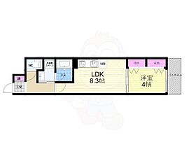 京都府京都市上京区西町（賃貸マンション1LDK・2階・33.16㎡） その2