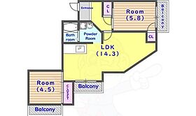 京都府京都市西京区嵐山朝月町（賃貸マンション2LDK・3階・57.51㎡） その2