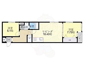 京都府京都市中京区九町目（賃貸マンション2LDK・1階・53.20㎡） その2