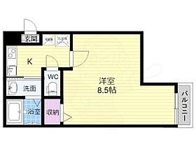 京都府京都市下京区七条通大宮西入下る花畑町（賃貸マンション1K・2階・23.70㎡） その2