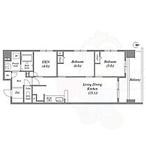 京都府京都市中京区橘町（賃貸マンション2LDK・4階・66.54㎡） その2