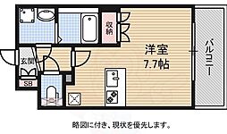エスリード烏丸五条駅前 5階ワンルームの間取り