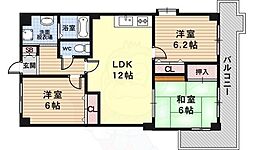 MNS天ヶ池 3階3LDKの間取り