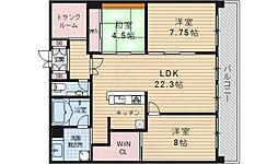 G-クレスト京都四条烏丸 3LDKの間取図画像