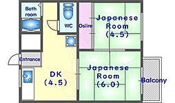 ウィンズ上桂 2階