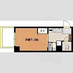 四条敷島ビル 9階1Kの間取り